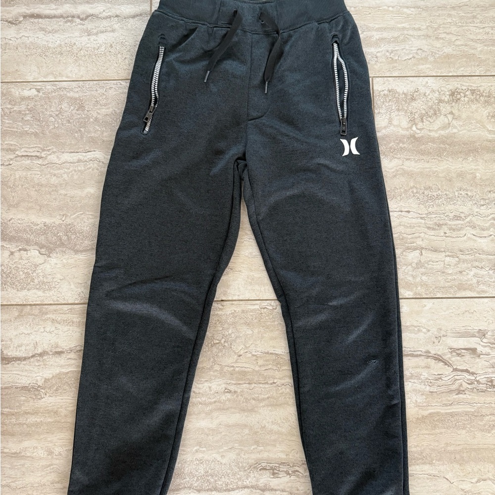 Hurley Kids Charcoal Joggers with Zipper Pockets
